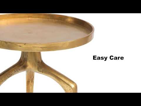 Como Antique Gold Accent Table Set (2-Piece)
