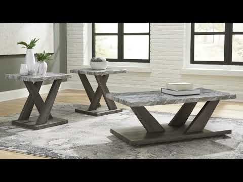 Bensonale Brown/Gray Occasional Table Set (Set of 3)