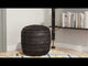 Lillian Black Ottoman