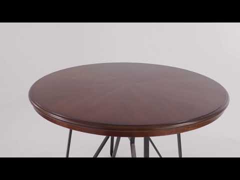 Centiar Two-tone Brown Round Dining Table (Online Special Price)