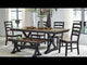 Wildenauer Brown/Black Dining Table w/4 Chairs & Bench