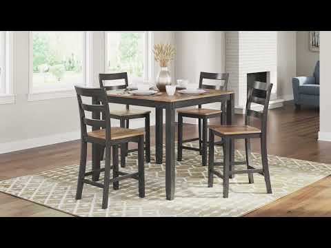 Gesthaven Counter Height Dining Table Room Set (Set of 5) (Online Special Price)