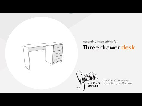 Shawburn White/Dark Charcoal Gray 54" Home Office Desk