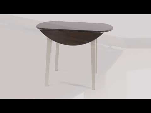 Woodanville Cream & Brown Dining Table w/ Drop Leaf