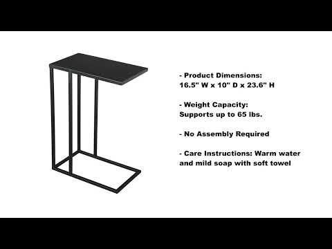 Atom Black Side Table