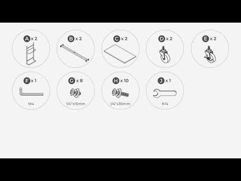 Waylowe Brown/Black Bar Cart