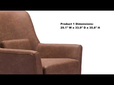 Ontario Vintage Brown Accent Chair
