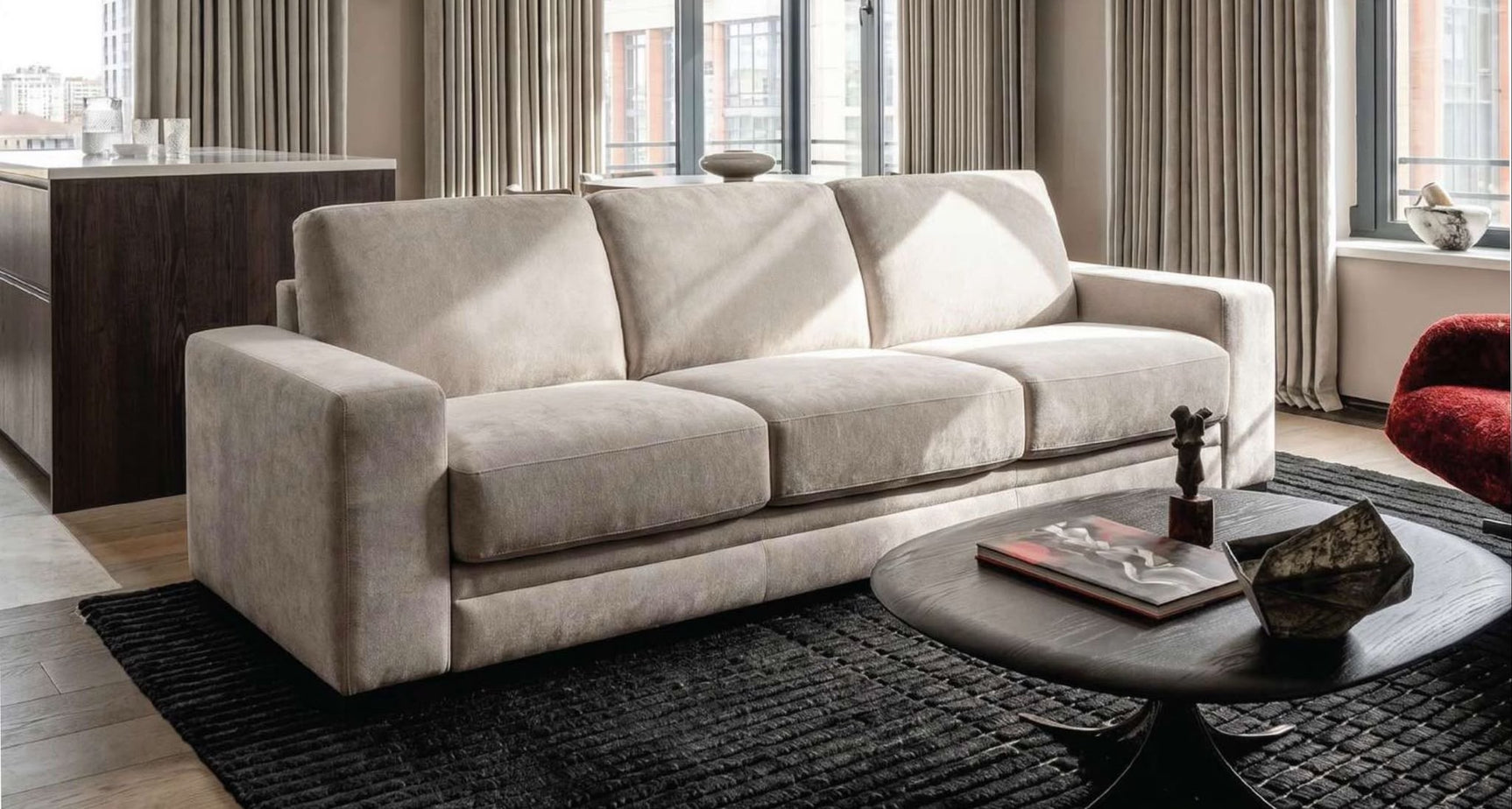 Stearns & Foster Grande Gray King Sofa Bed