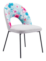 Torrey Gray Dining Chair (Set of 2) Multicolor Print &