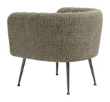Deco Green Tweed Accent Chair