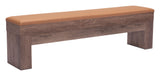 Bonker Brown Storage Bench (Set of 2)