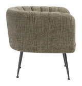 Deco Green Tweed Accent Chair