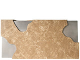 Mirage Light Emperador/Antique Nickel Cocktail Table