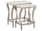 Birchaven Aged Pewter/White Nesting Tables