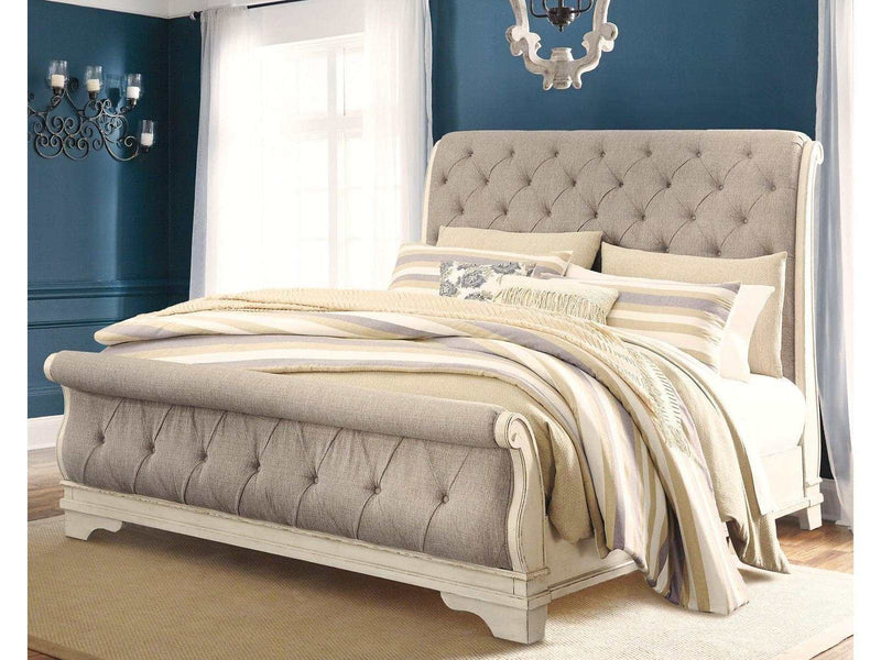 Realyn California King Sleigh Bedroom Set / 5pc - Ornate Home