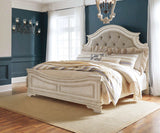 Realyn California King Upholstered Panel Bedroom Set / 5pc - Ornate Home