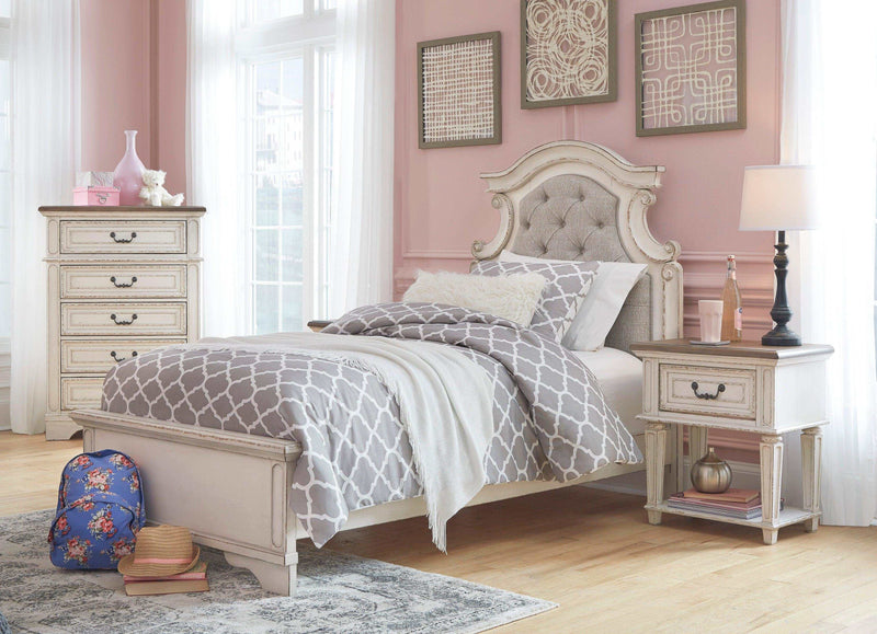 (Online Special Price) Realyn Twin Panel Youth Bedroom Set / 5pc - Ornate Home