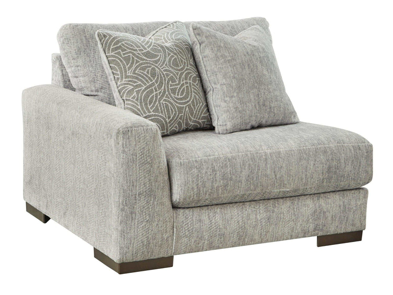 (Online Special Price) Regent Park Pewter Sectional Loveseat - Ornate Home