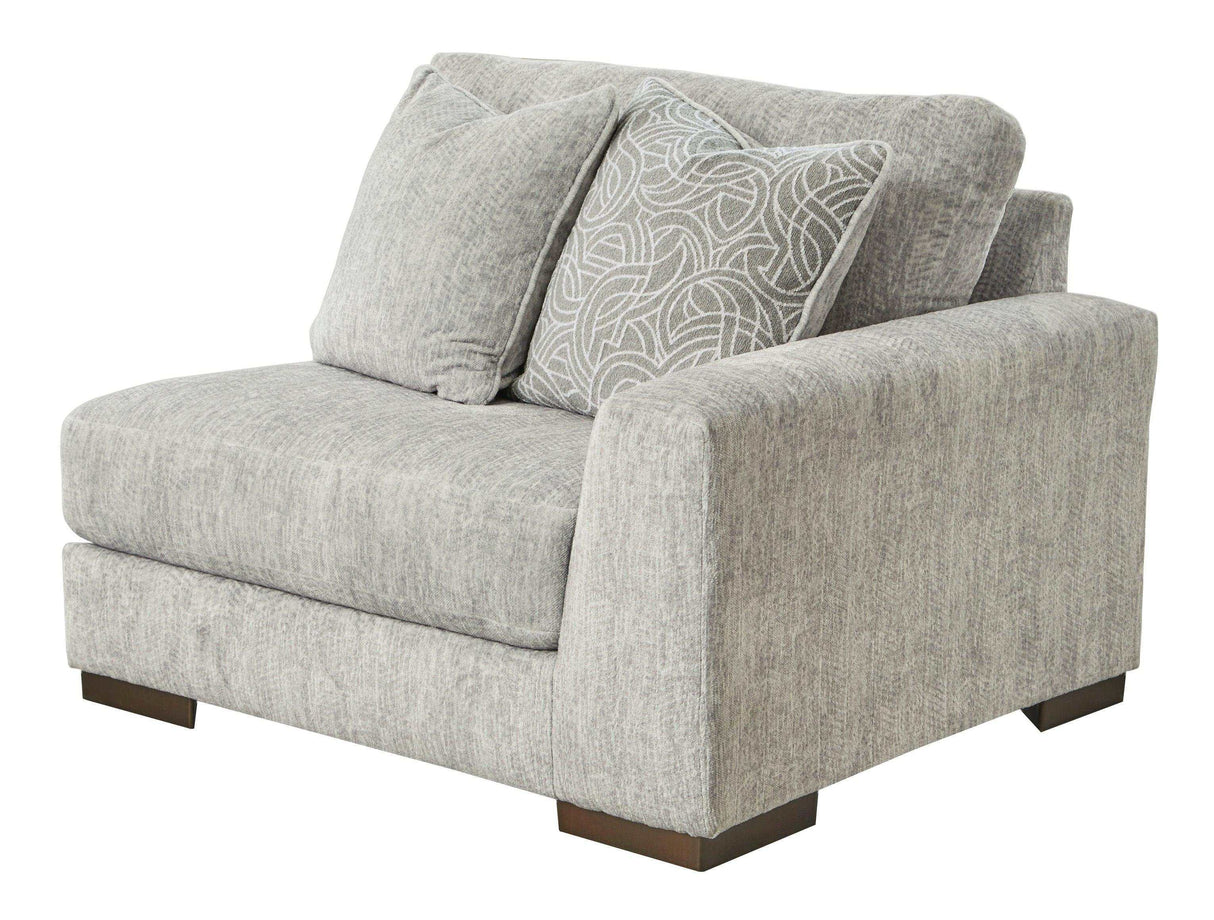 (Online Special Price) Regent Park Pewter Sectional Loveseat - Ornate Home