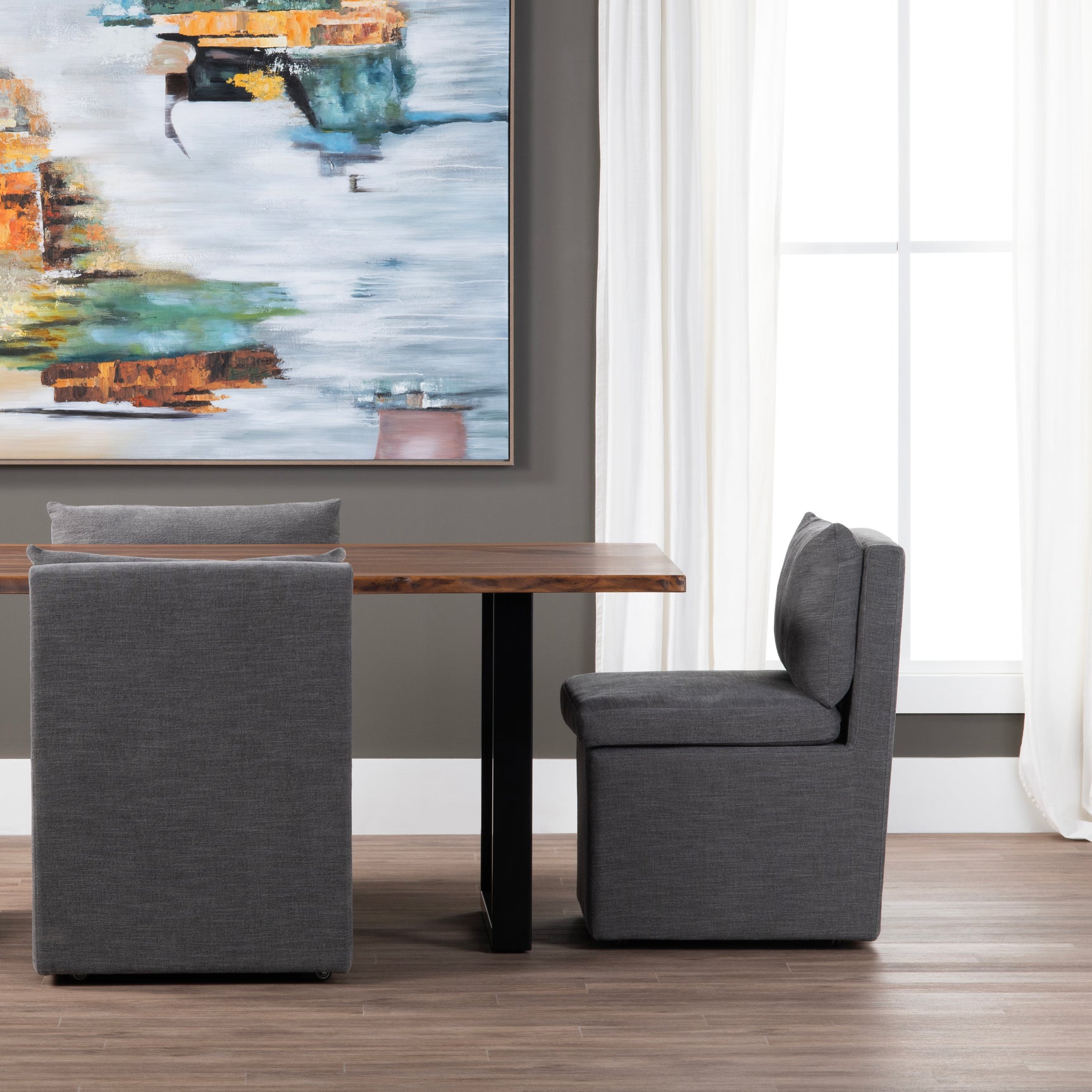 Taylor Charcoal Dining Chair (Set of 2)