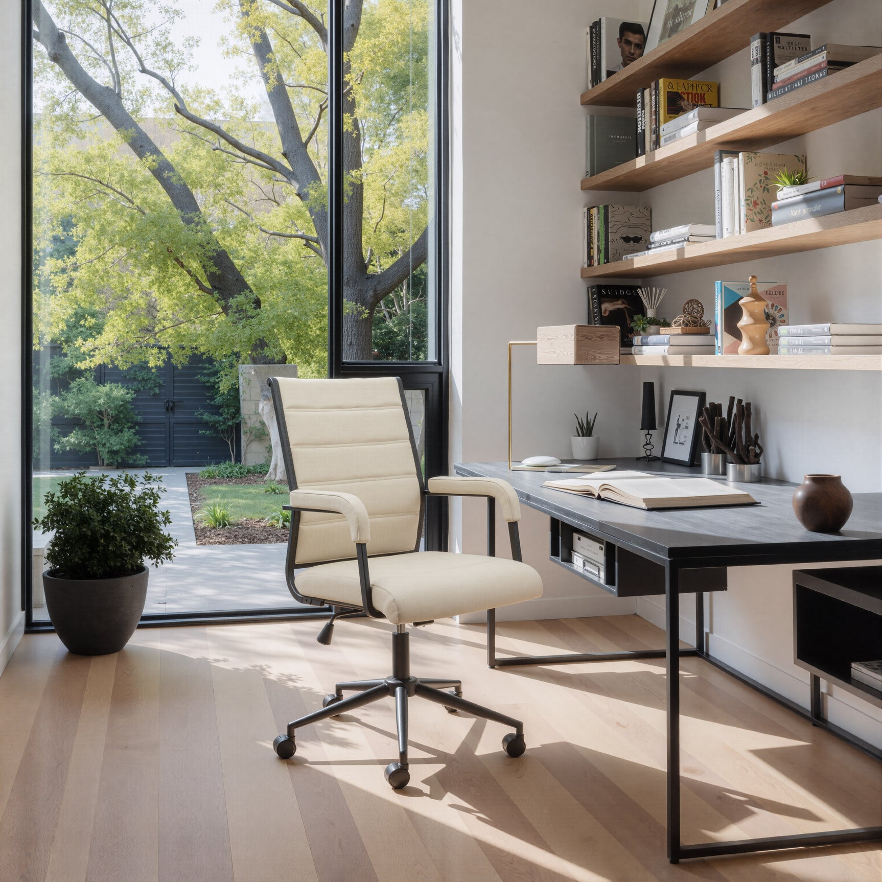 Auction Beige Office Chair