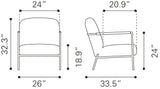Chicago Ivory Accent Chair