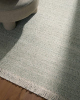 Sorell Sage Textured Weave Cottage Farmhouse Wool Handmade Area Rug - Clearance