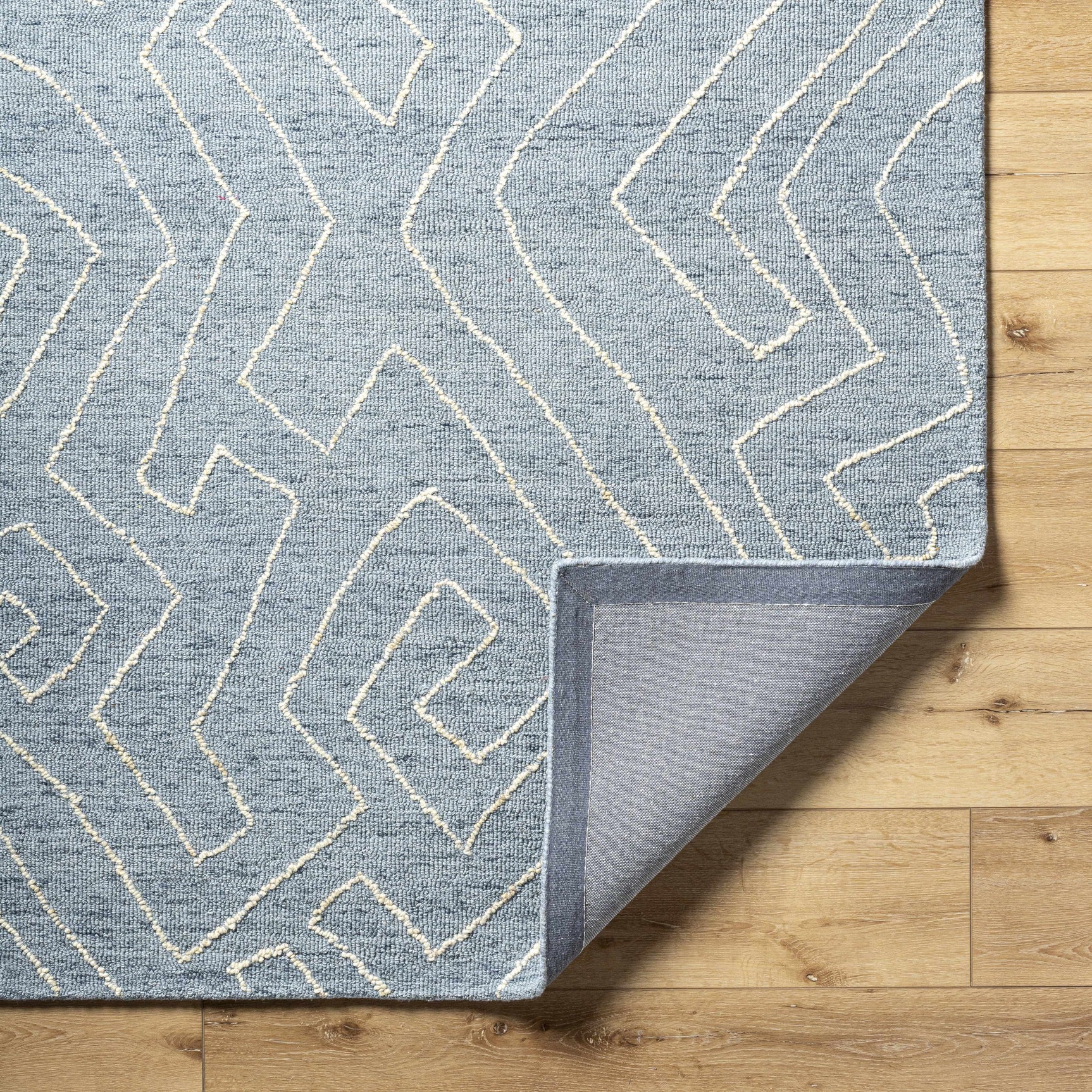 Raffi Slate Blue Area Rug - Clearance