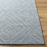 Raffi Slate Blue Area Rug - Clearance
