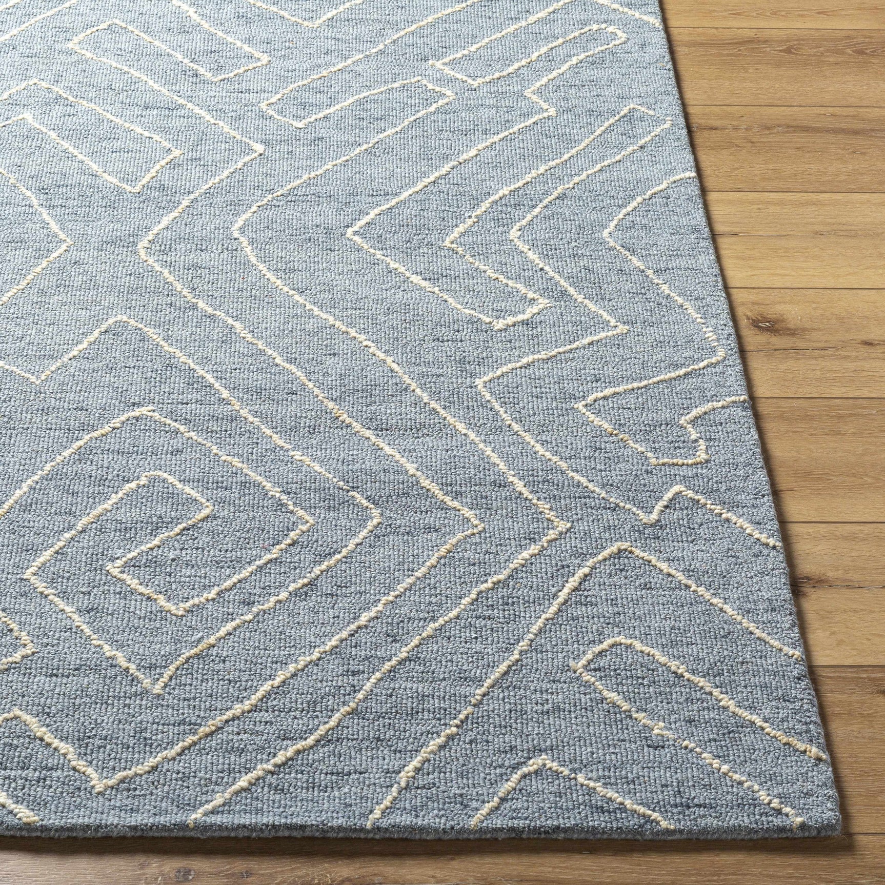 Raffi Slate Blue Area Rug - Clearance