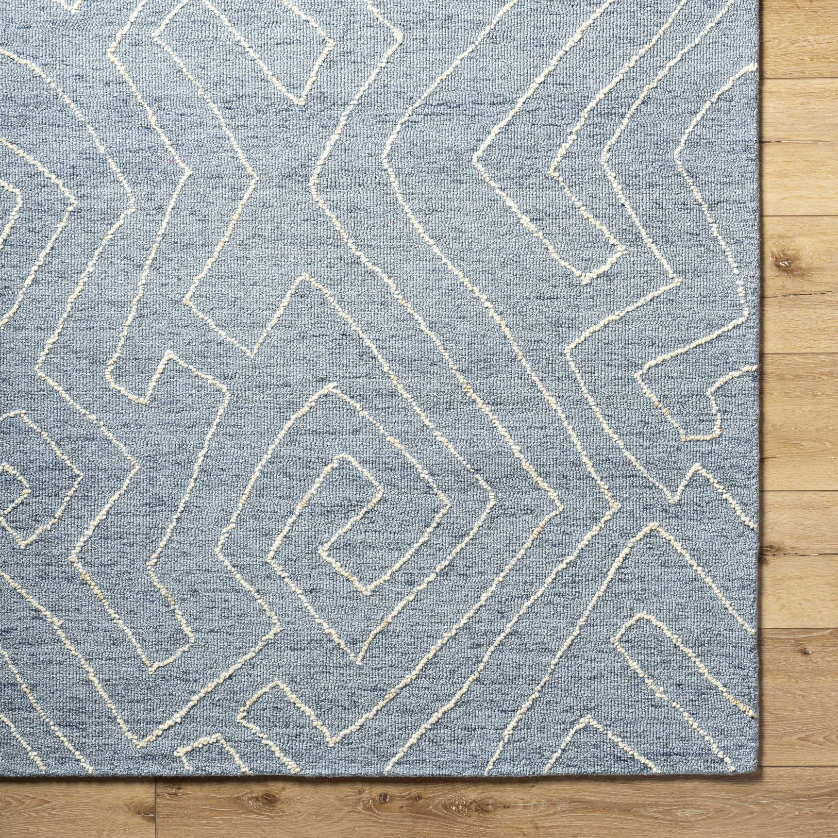 Raffi Slate Blue Area Rug - Clearance