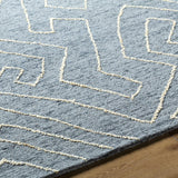 Raffi Slate Blue Area Rug - Clearance