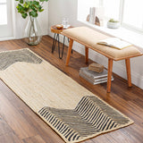 Light Beige Ringtead Jute Braided Carpet - Clearance