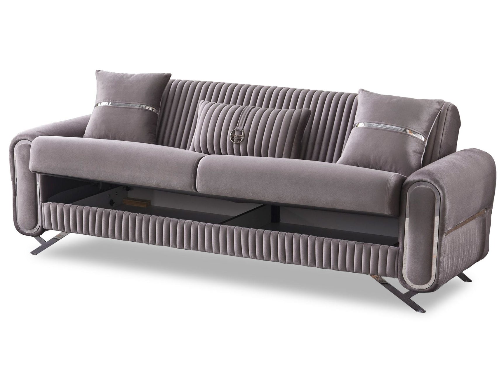 Royal Light Grey Convertible Sofa