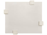 Modern White/Mist End Table