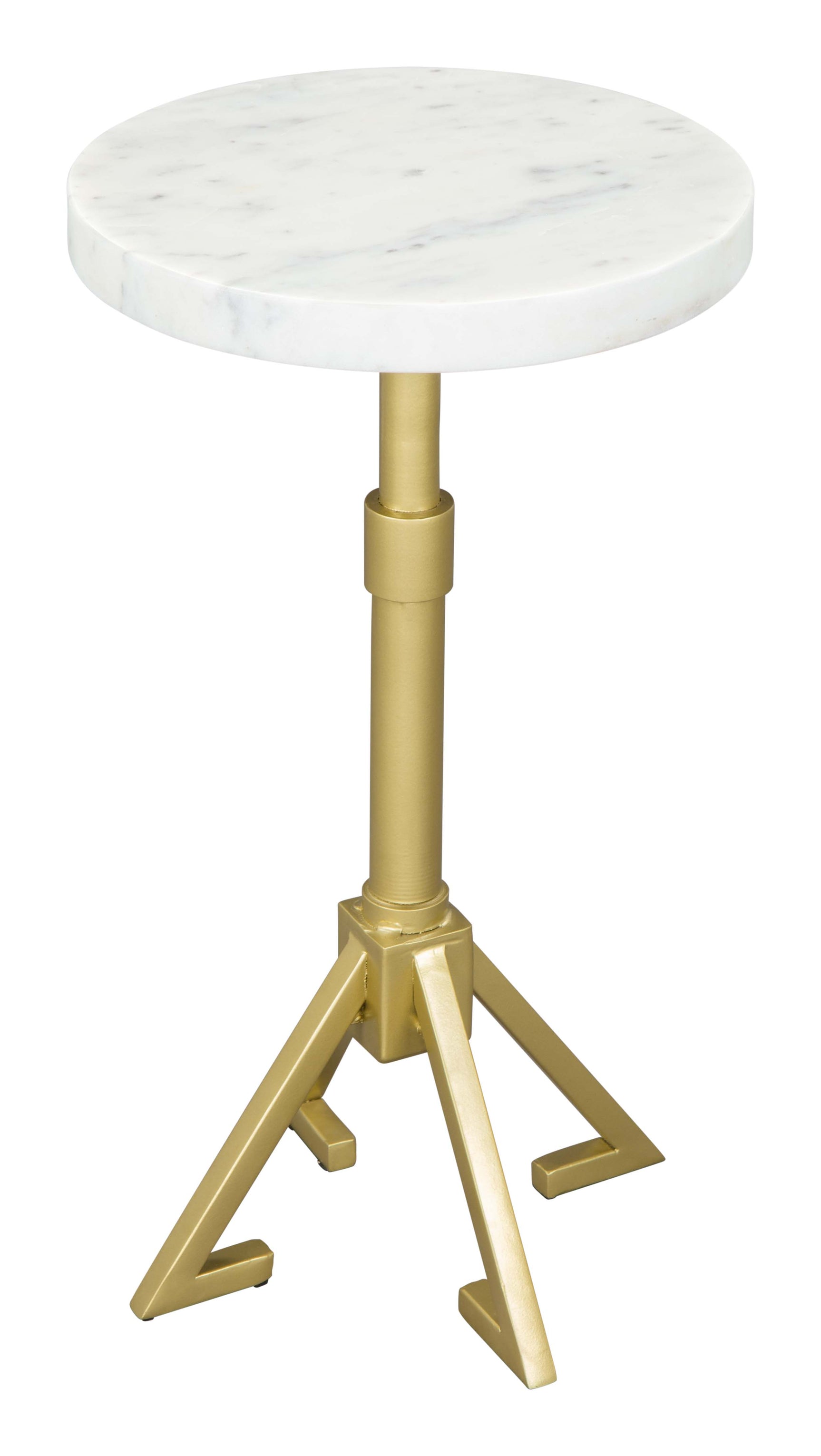 Maurice White & Gold Side Table