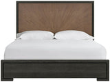 Modern Veil/Haze Panel Bed King