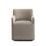 Sable Fawn Alpaca Caster Dining Chair - Ornate Home