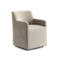 Sable Fawn Alpaca Caster Dining Chair - Ornate Home