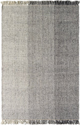 Penha Gray Monochrome Wool Area Rug - Clearance