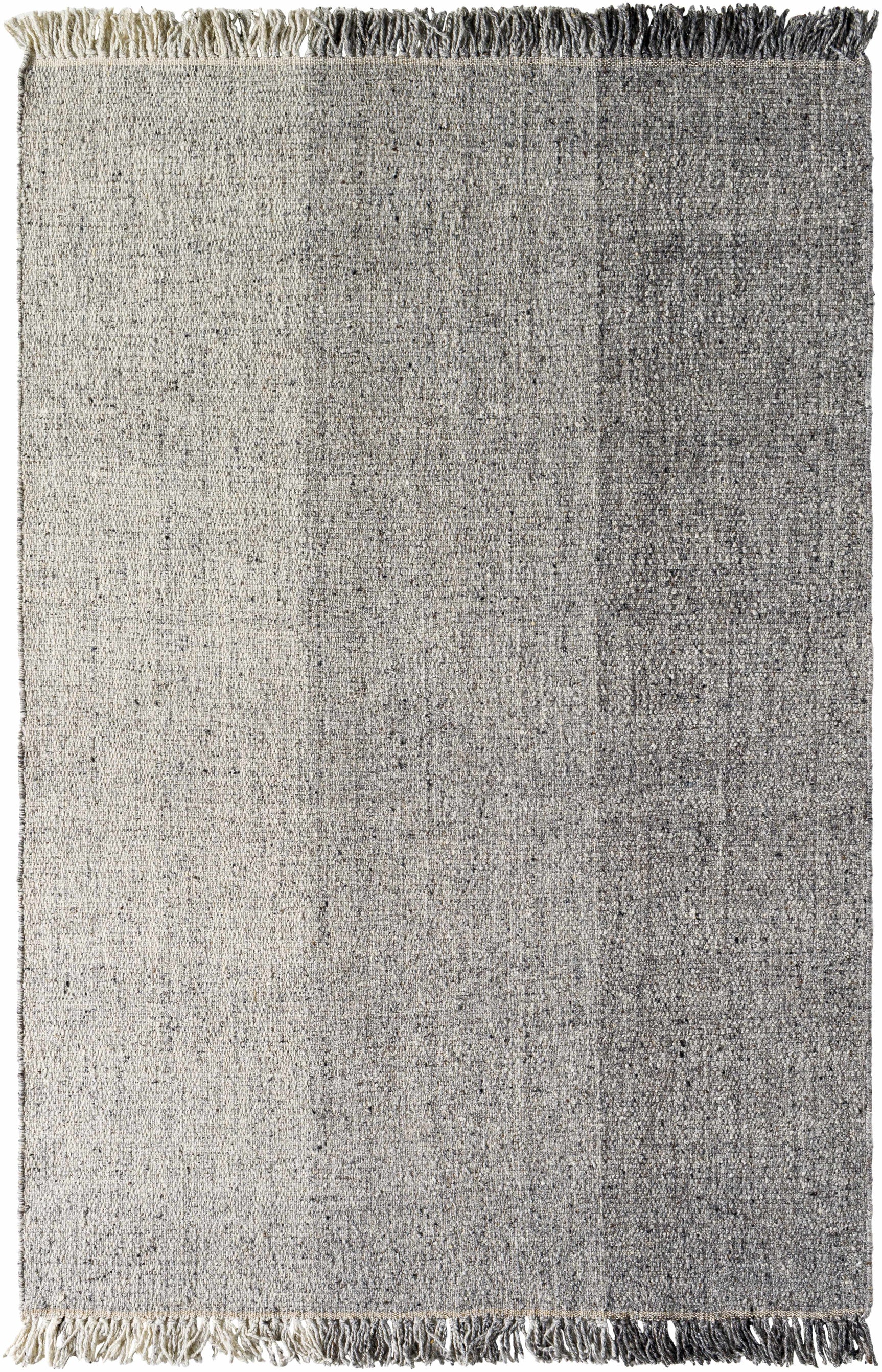 Penha Gray Monochrome Wool Area Rug - Clearance