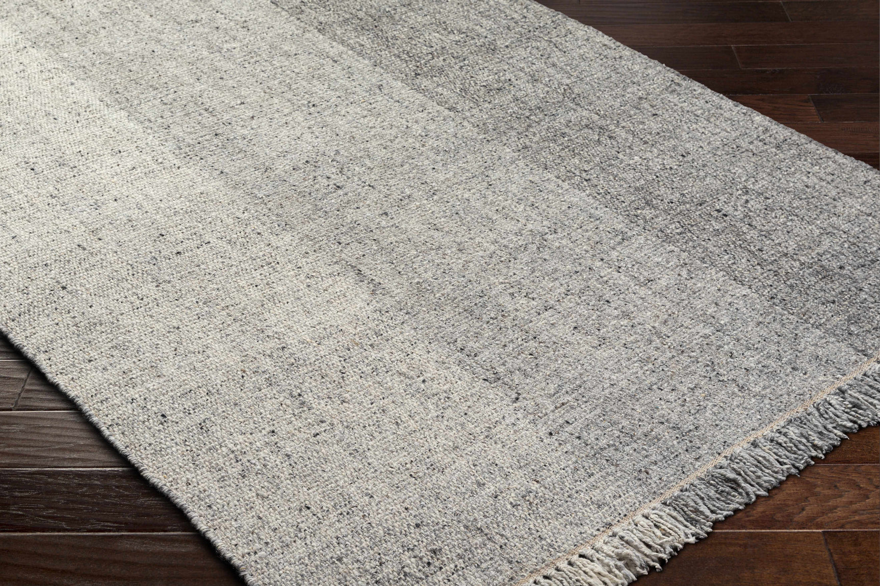 Penha Gray Monochrome Wool Area Rug - Clearance