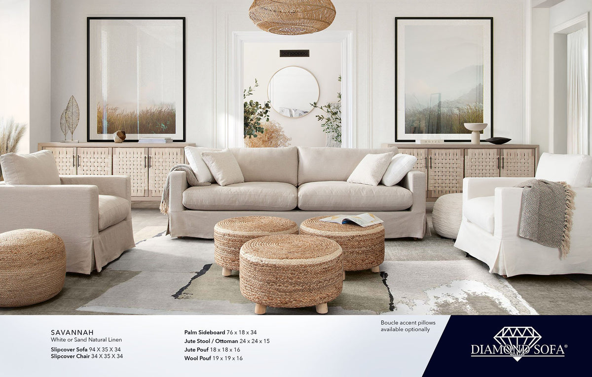 Savannah Linen Sofa - Ornate Home