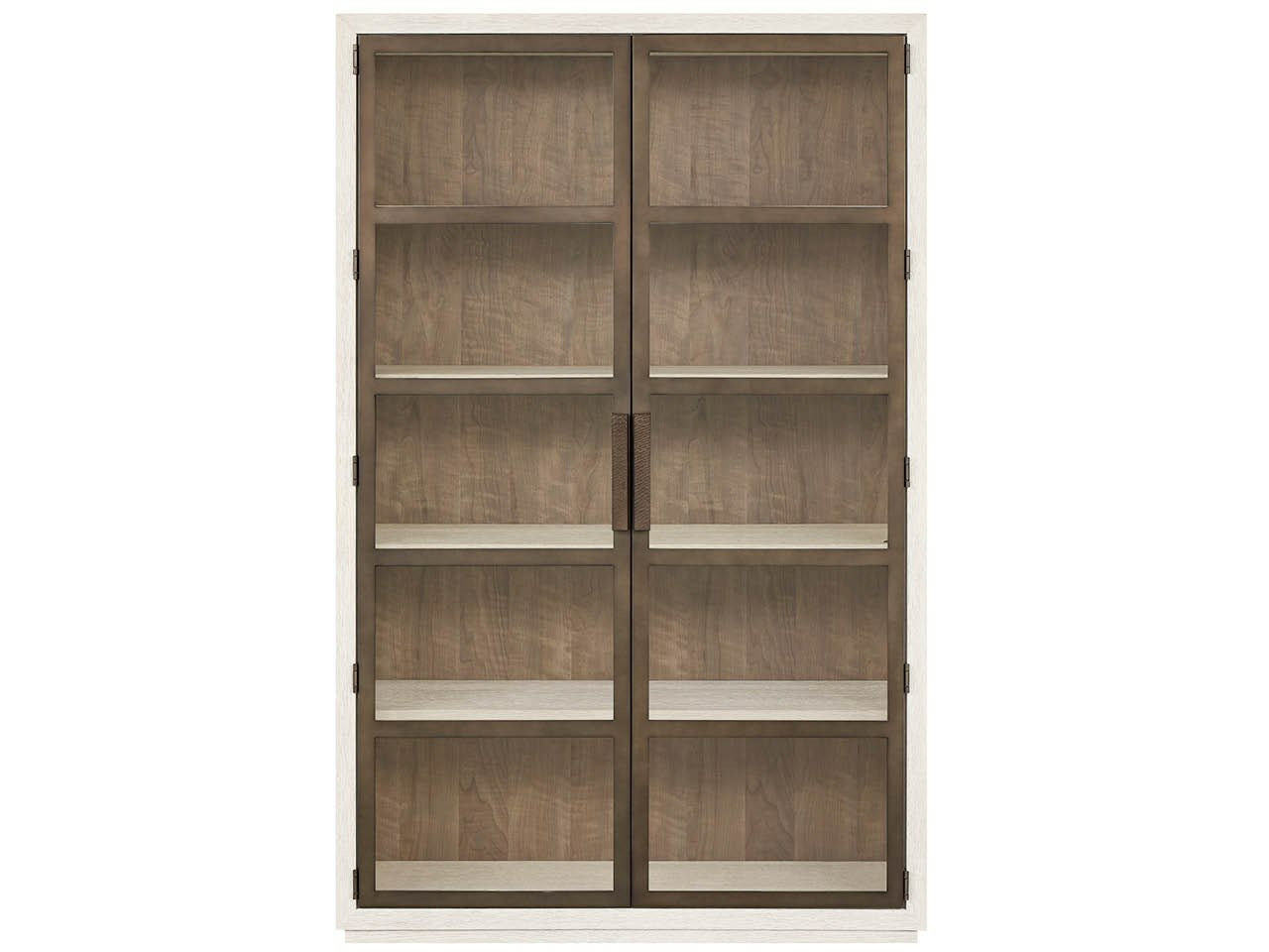 Modern Mist Oak Display Cabinet