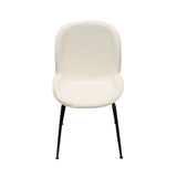 Session Ivory Boucle Dining Chair (Set of 2) - Ornate Home
