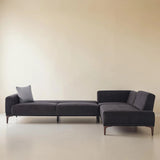 Seul Corte Anthracite L-Shape Sleeper Sectional Sofa