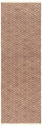 Shageluk Handcrafted Fringed Jute Carpet Area Rug - Clearance