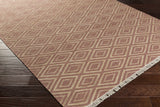 Shageluk Handcrafted Fringed Jute Carpet Area Rug - Clearance