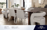 Alba Light Oat Fabric Dining Chair (Set of 2) - Ornate Home