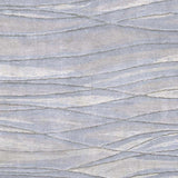 Sinai Light Blue Lined Wool/Viscose Rug - Clearance
